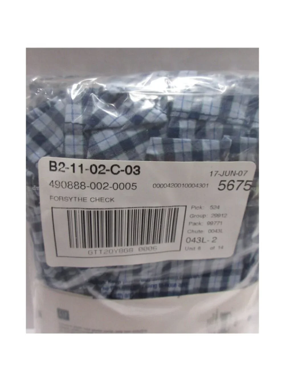 VINTAGE Gap Underwear XXL Boxer Forsythe Check Classic Cotton 2007 NEW